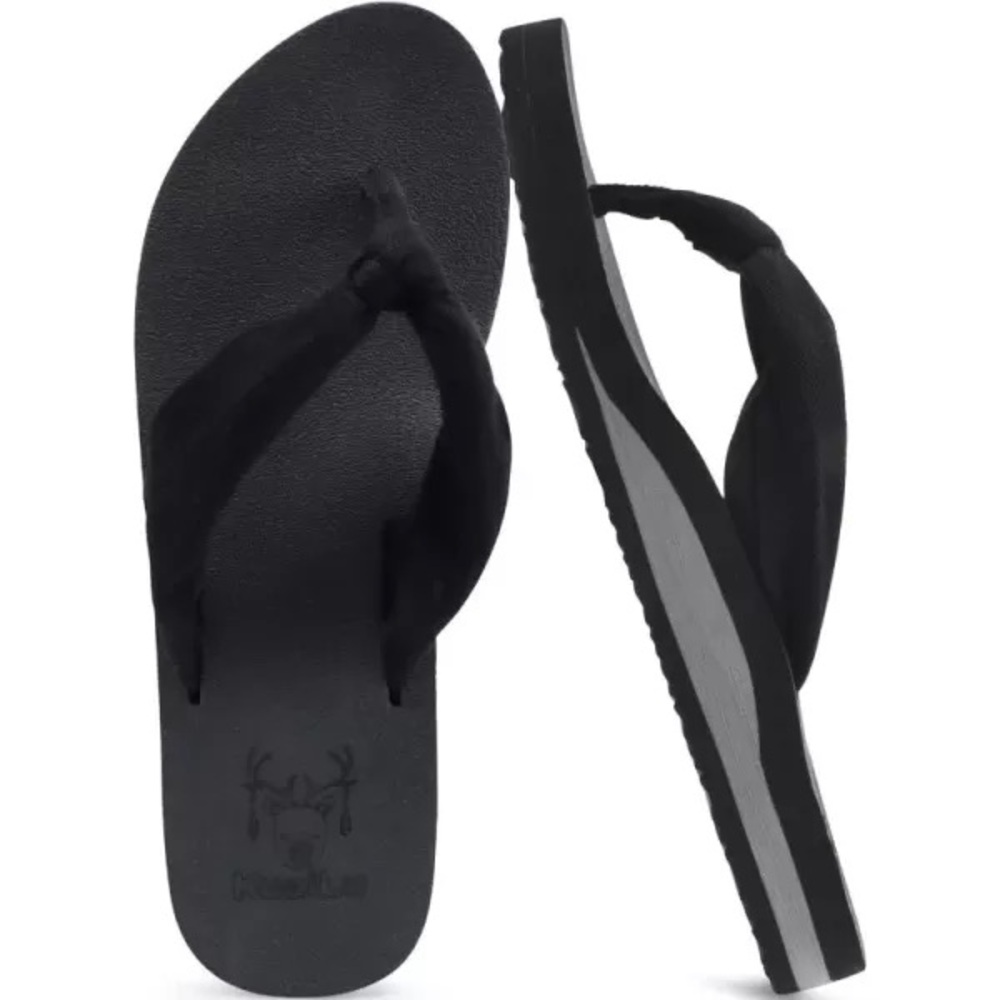 KUAILU | Yoga Foam flip flops black wms sz 9/10